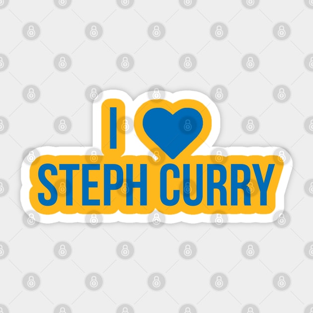 I Love Steph Curry Sticker by xavierjfong
